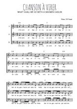 Téléchargez l'arrangement de la partition de Traditionnel-Chanson-a-virer en PDF à trois voix