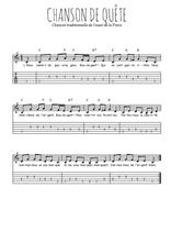 Téléchargez la tablature de la musique Traditionnel-Chanson-de-quete en PDF