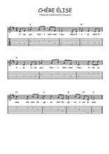 Téléchargez la tablature de la musique chere-elise en PDF