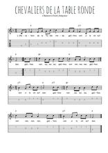 Téléchargez la tablature de la musique chevaliers-de-la-table-ronde en PDF