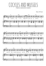Téléchargez la partition de Cockles and mussels en PDF pour Chant et piano