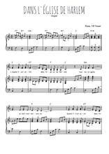 Téléchargez l'arrangement de la partition de Dans l'église de Harlem en PDF pour deux voix égales et piano