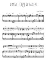 Téléchargez la partition de Dans l'église de Harlem en PDF pour Chant et piano
