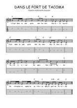 Téléchargez la tablature de la musique Traditionnel-Dans-le-port-de-Tacoma en PDF