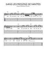 Téléchargez la tablature de la musique Traditionnel-Dans-les-prisons-de-Nantes en PDF