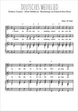 Téléchargez l'arrangement de la partition de Deutsches Weihelied en PDF pour deux voix égales et piano