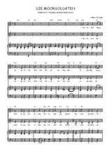 Téléchargez l'arrangement de la partition de Die Moorsoldaten en PDF pour deux voix égales et piano