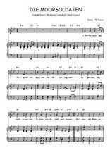 Téléchargez l'arrangement de la partition de Traditionnel-Die-Moorsoldaten en PDF pour Chant et piano
