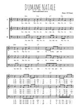 Téléchargez l'arrangement de la partition de Traditionnel-Dumame-Natale en PDF à trois voix