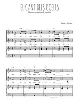 Téléchargez la partition de El cant dels ocells en PDF pour 2 voix égales et piano