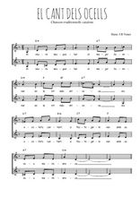Téléchargez l'arrangement de la partition de Traditionnel-El-cant-dels-ocells en PDF à deux voix