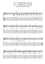 Téléchargez la tablature de la musique perou-el-condor-pasa en PDF
