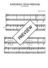Téléchargez l'arrangement de la partition de Everybody sing freedom en PDF pour deux voix égales et piano
