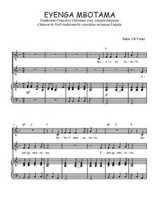 Téléchargez l'arrangement de la partition de Eyenga mbotama en PDF pour deux voix égales et piano