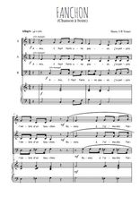 Téléchargez la partition de Fanchon en PDF pour 3 voix SAB et piano