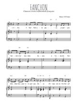 Téléchargez l'arrangement de la partition de chanson-a-boire-fanchon en PDF pour Chant et piano