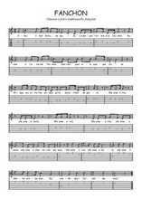 Téléchargez la tablature de la musique chanson-a-boire-fanchon en PDF