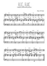 Téléchargez la partition de Flic, flac en PDF pour Chant et piano