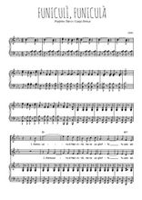 Téléchargez l'arrangement de la partition de Funiculì, Funiculà en PDF pour deux voix égales et piano