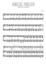 Téléchargez l'arrangement de la partition de italie-funiculi-funicula en PDF pour Chant et piano