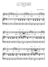 Téléchargez l'arrangement de la partition de Traditionnel-Get-on-board en PDF pour Chant et piano