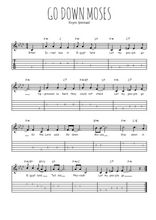 Téléchargez la tablature de la musique spiritual-go-down-moses-let-my-people-go en PDF