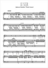 Téléchargez l'arrangement de la partition de gounod-le-soir en PDF pour Chant et piano