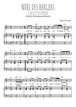 Téléchargez l'arrangement de la partition de noel-des-bergers-guillot-et-robin en PDF pour Chant et piano