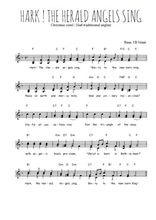 Téléchargez l'arrangement de la partition de chant-de-noel-hark-the-herald-angels-sing en PDF à deux voix