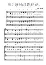 Téléchargez la partition de Hark ! The Herald angels sing en PDF pour 3 voix SAB et piano