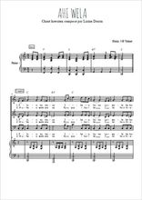 Téléchargez l'arrangement de la partition de Ahi wela en PDF pour trois voix mixtes et piano
