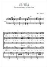 Téléchargez l'arrangement de la partition de Ahi wela en PDF pour 4 voix mixtes et piano