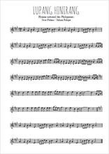 Téléchargez l'arrangement de la partition en Sib de la musique Lupang Hinirang en PDF