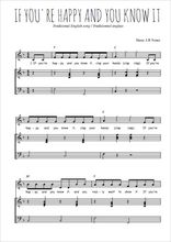 Téléchargez l'arrangement de la partition de angleterre-if-you-re-happy-and-you-know-it en PDF pour Chant et piano