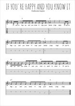 Téléchargez la tablature de la musique angleterre-if-you-re-happy-and-you-know-it en PDF