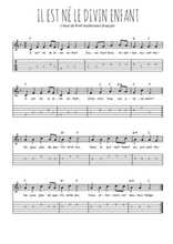 Téléchargez la tablature de la musique noel-il-est-ne-le-divin-enfant en PDF