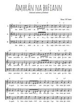 Téléchargez l'arrangement de la partition de hymne-national-irlandais-amhran-na-bhfiann en PDF à trois voix