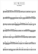 Téléchargez l'arrangement de la partition en Sib de la musique Jazz me blues en PDF
