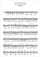 Téléchargez l'arrangement de la partition pour sax en Mib de la musique Jazz me blues en PDF