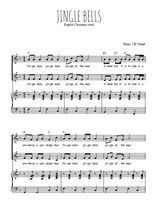 Téléchargez l'arrangement de la partition de Jingle bells en PDF pour deux voix égales et piano