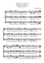 Téléchargez l'arrangement de la partition de Jingle bells en PDF à trois voix