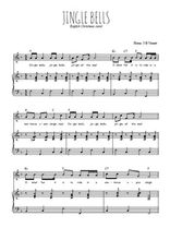 Téléchargez la partition de Jingle bells en PDF pour Chant et piano