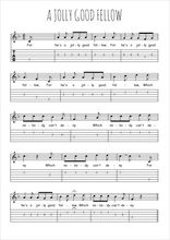Téléchargez la tablature de la musique Traditionnel-For-he-s-a-jolly-good-fellow en PDF