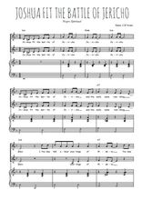 Téléchargez l'arrangement de la partition de Joshua fit the battle of Jericho en PDF pour deux voix égales et piano