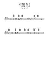Téléchargez l'arrangement de la partition en Sib de la musique Kumbaya en PDF
