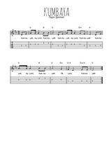 Téléchargez la tablature de la musique spiritual-kumbaya en PDF