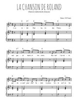 Téléchargez l'arrangement de la partition de Traditionnel-La-chanson-de-Roland en PDF pour Chant et piano