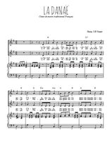 Téléchargez l'arrangement de la partition de La Danaë en PDF pour deux voix égales et piano