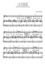 Téléchargez l'arrangement de la partition de chant-de-marin-la-danae en PDF pour Chant et piano