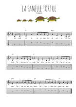 Téléchargez la tablature de la musique comptine-la-famille-tortue en PDF